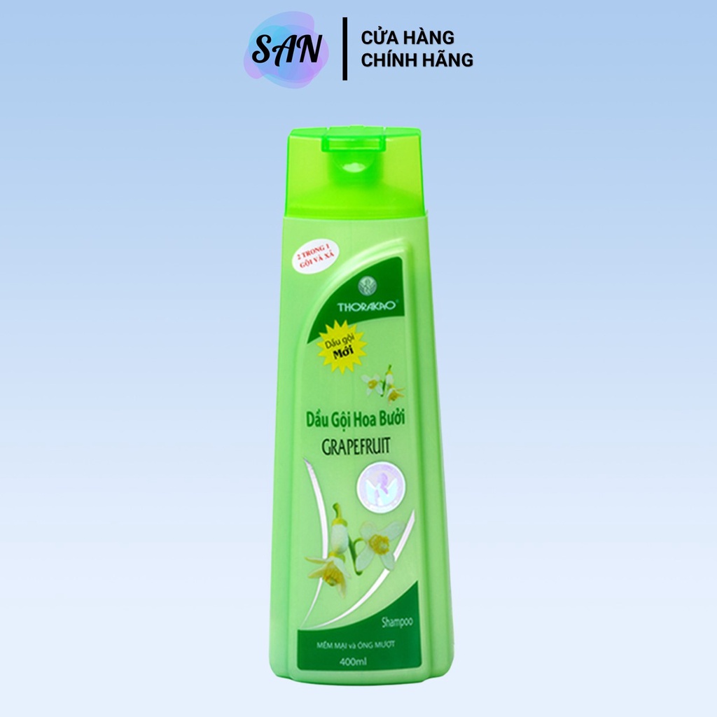 Dầu gội và xả hoa bưởi Thorakao - tinh dầu vỏ bưởi thiên nhiên 400ml