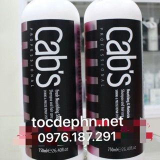 Dầu gội và dầu xả nuôi dưỡng Cab's 750ml*2