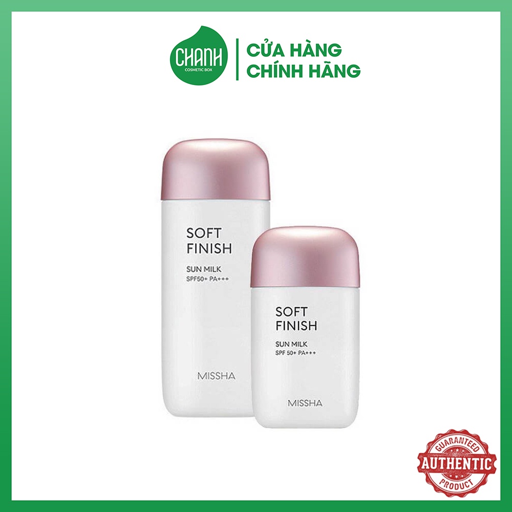 Kem chống nắng Missha Soft Finish Sun Milk SPF 50 PA+++