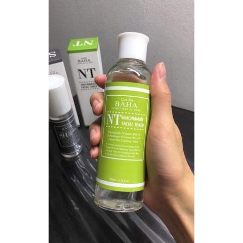TONER HỖ TRỢ DƯỠNG ẨM, KIỀM DẦU VÀ LÀM ĐỀU MÀU DA COS DE BAHA NT NIACINAMIDE FACIAL 200ML CHÍNH HÃNG - 9672