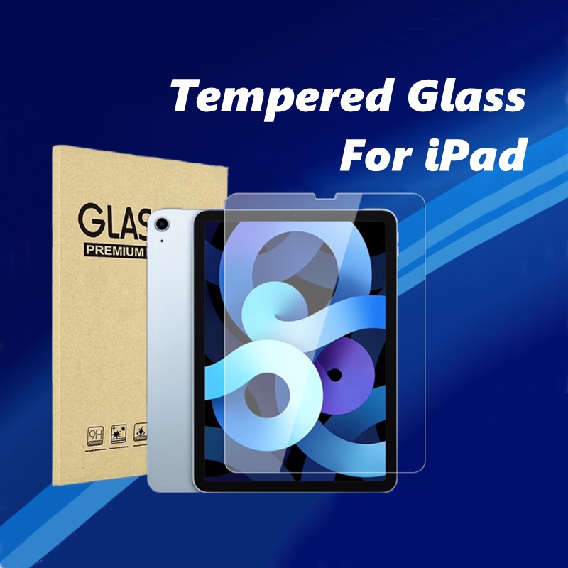 For iPad Clear 9H Tempered Glass For 9.7 2017/2018 Air1 Air2 Air3 10.2 iPad 7th Gen Mini 1/2/3/4/5 Pro 9.7 Pro 10.5