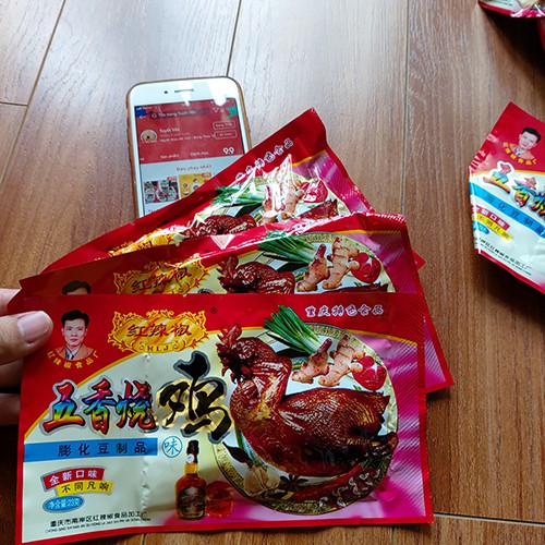1 bịch gà cay 60 gói