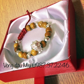 Vòng dâu mix giáp bạc