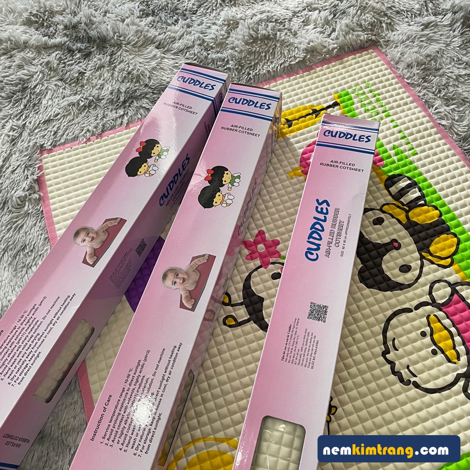 Tấm lót cao su chống thấm em bé Malaysia - THOÁNG KHÍ, NHIỀU MẪU MÃ
