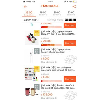 (Shopee Trợ Giá) Cáp sạc nhanh hoco x1 cho iphone/ipad