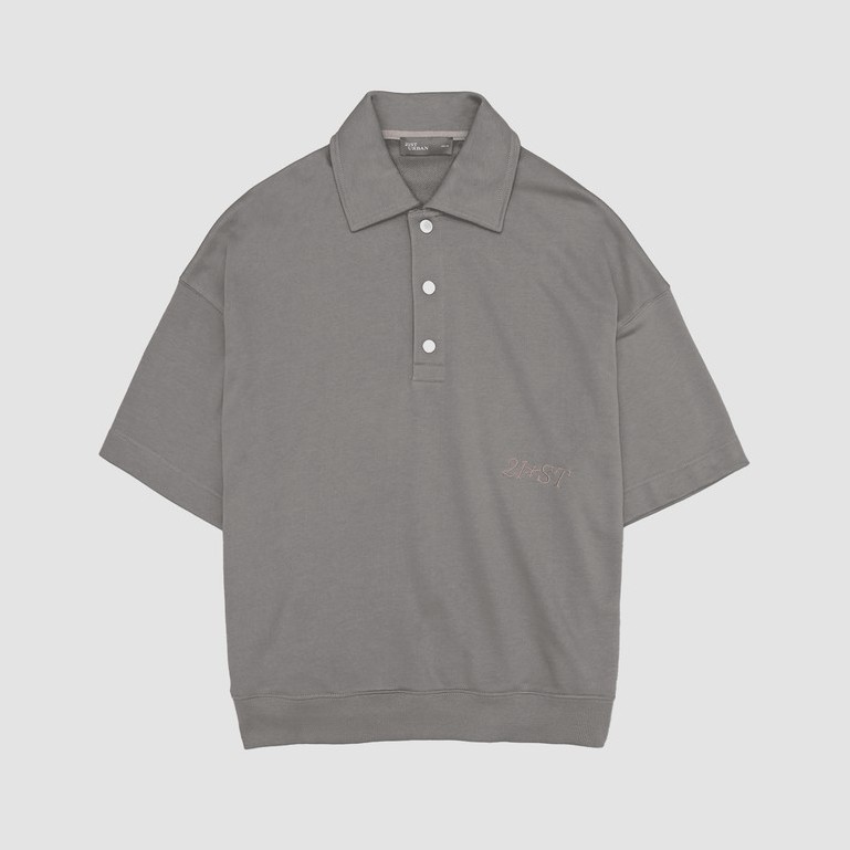 Áo polo Unisex Ngắn tay 21ST URBAN Gray Raydium Polo