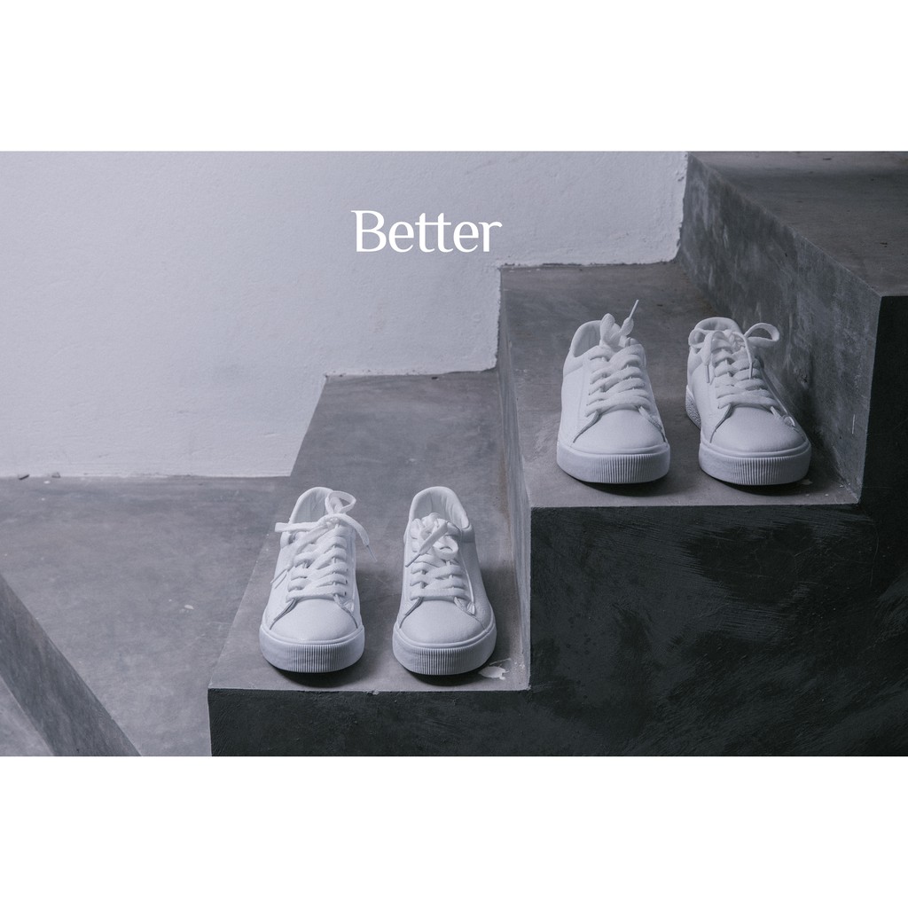 giày giày Sneaker da trắng hoa hồng Better Shoes 171017003/ 171017004