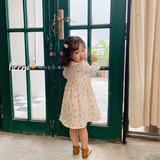 Váy xuất Hàn hoa nhí bé gái