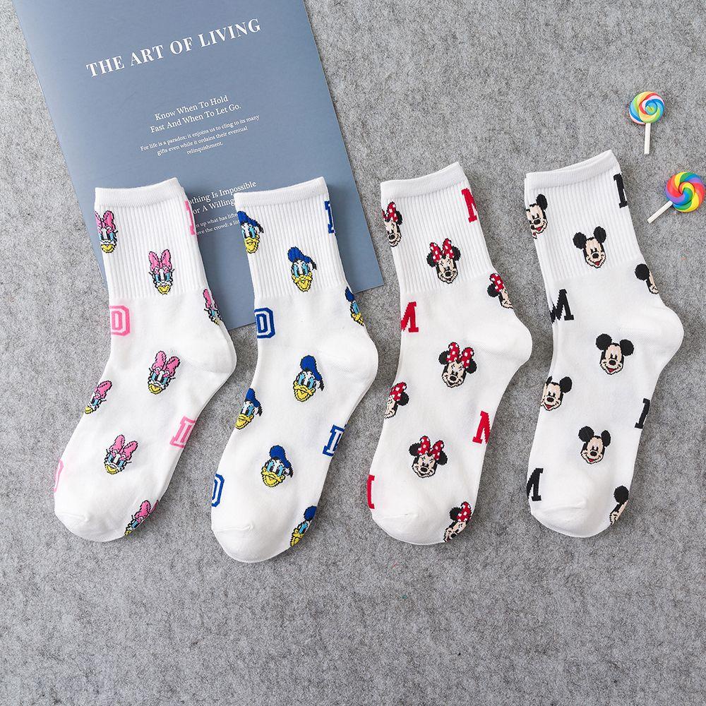 Tất In Hình Mickey Minnie Thân Thiện Với Da Cho Nữ TAYLOR1