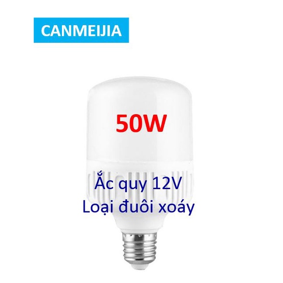 Bóng đèn led DC 12v và AC/DC 12~~85V Canmeijia 30w 40w 50w ắc quy loại đuôi xoáy siêu sáng, Chipled 5730 cao cấp