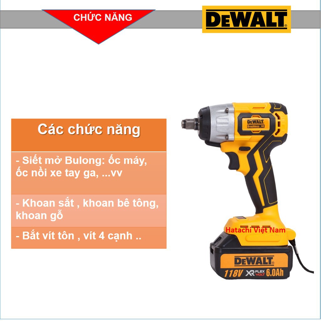 Máy Siết Bulong Dewalt 128v_Tặng bộ phụ kiện 29 chi tiết,Máy siết bu lông dùng pin Dewalt 2 trong 1