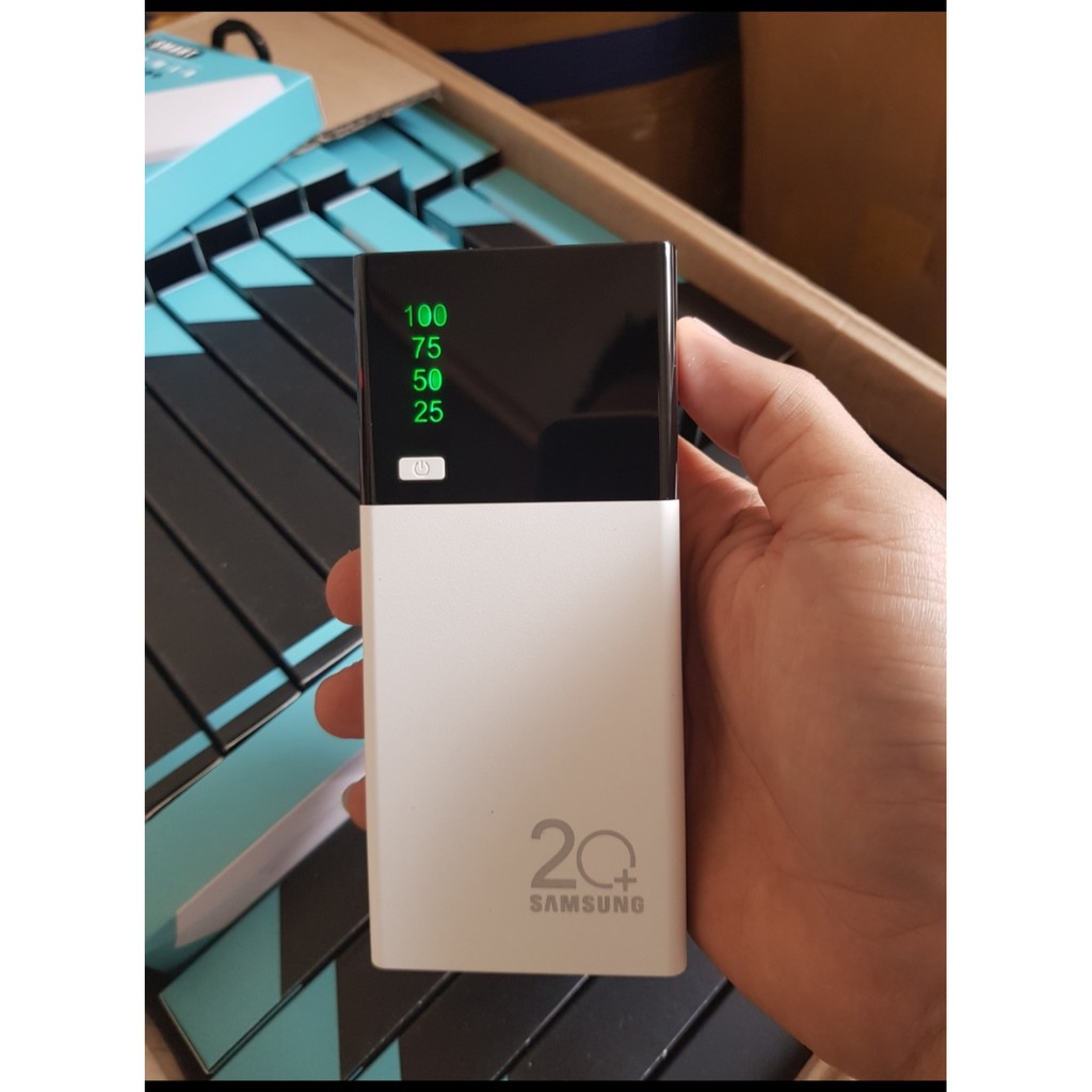 (MẪU MỚI 2019) SẠC DỰ PHÒNG SMART A9+ 20.000MAH 2 CỔNG USB FULLBOX