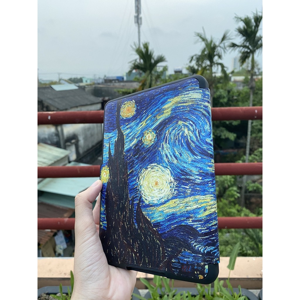Cover ốp lưng dẻo Van gogh cho kindle paperwhite gen 3; gen 4 và gen 5