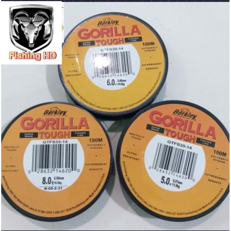 Cước Câu Cá GORILLA 100m Cước Câu Cá Tàng Hình Siêu Bền Siêu Rẻ DC6 đồ câu FISHING_HD