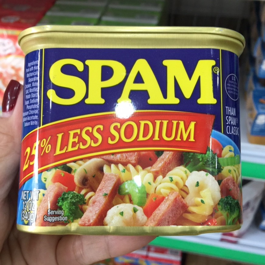 [Hàng nội địa]Thịt Hộp Spam 25% Less Sodium Mỹ 340g