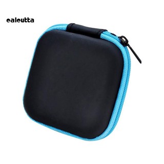 【Ready stock】Square Mini Universal Zipper Earphone Cable Data Cord Storage Bag Case Pouch