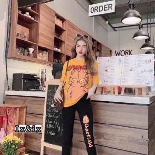 Sét bộ mặc nhà hình mèo chất đẹp