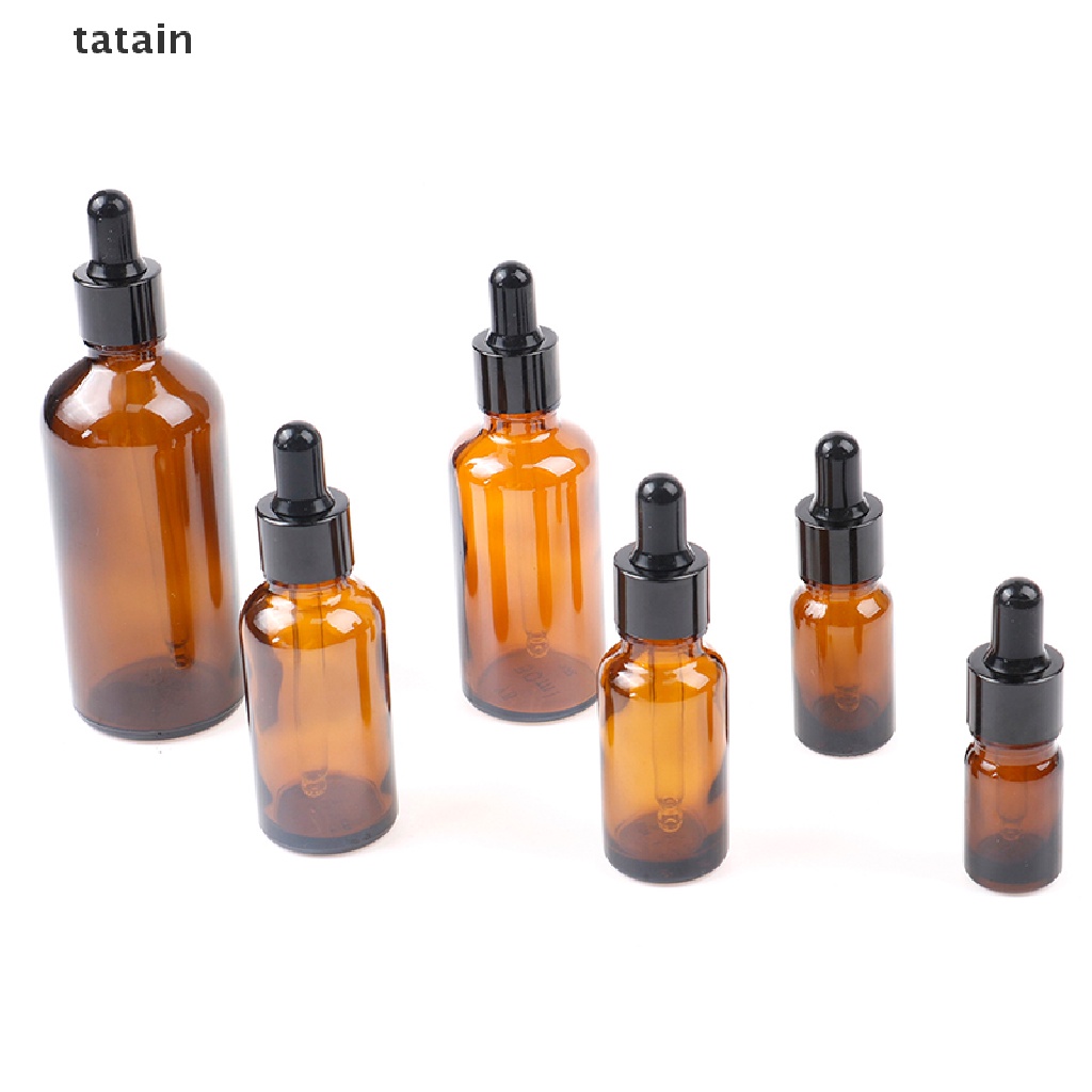 [TAT] Reagent Eye Dropper Drop Amber Glass Liquid Pipette Bottle Refillable Bottles CVX