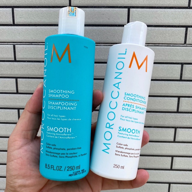 Gội xả suôn mượt Smooth Moroccanoil 250mlx2