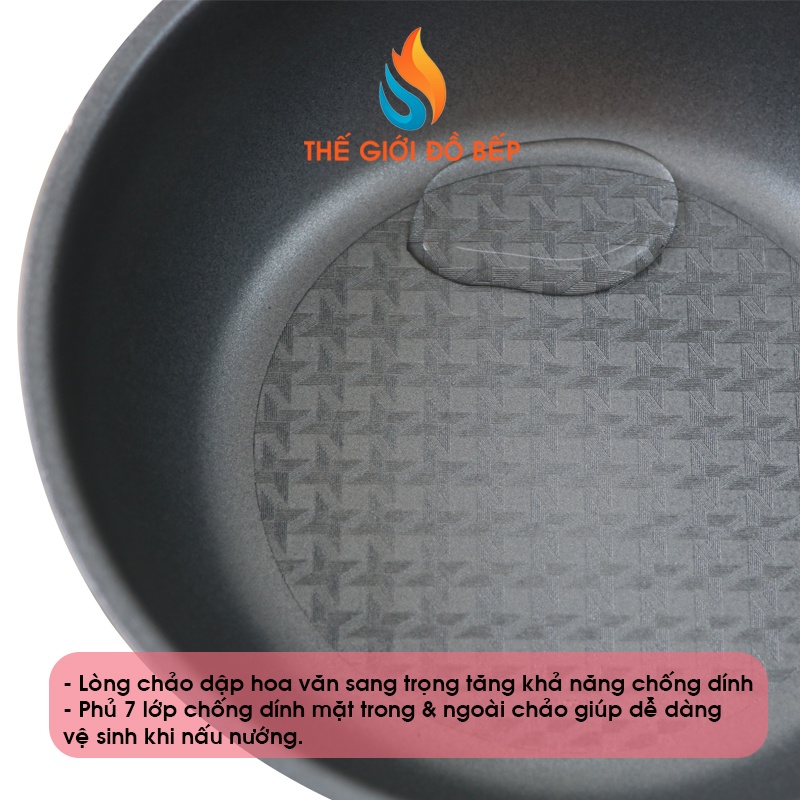 Chảo Chống Dính Ecoramic 18cm Sâu Lòng Không Từ - Chảo Sâu Lòng, Siêu Chống Dính - Chính Hãng Hàn Quốc