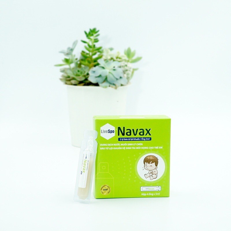 LiveSpo Navax xịt bào tử lợi khuẩn phòng ngừa và giảm viêm tai, mũi, họng