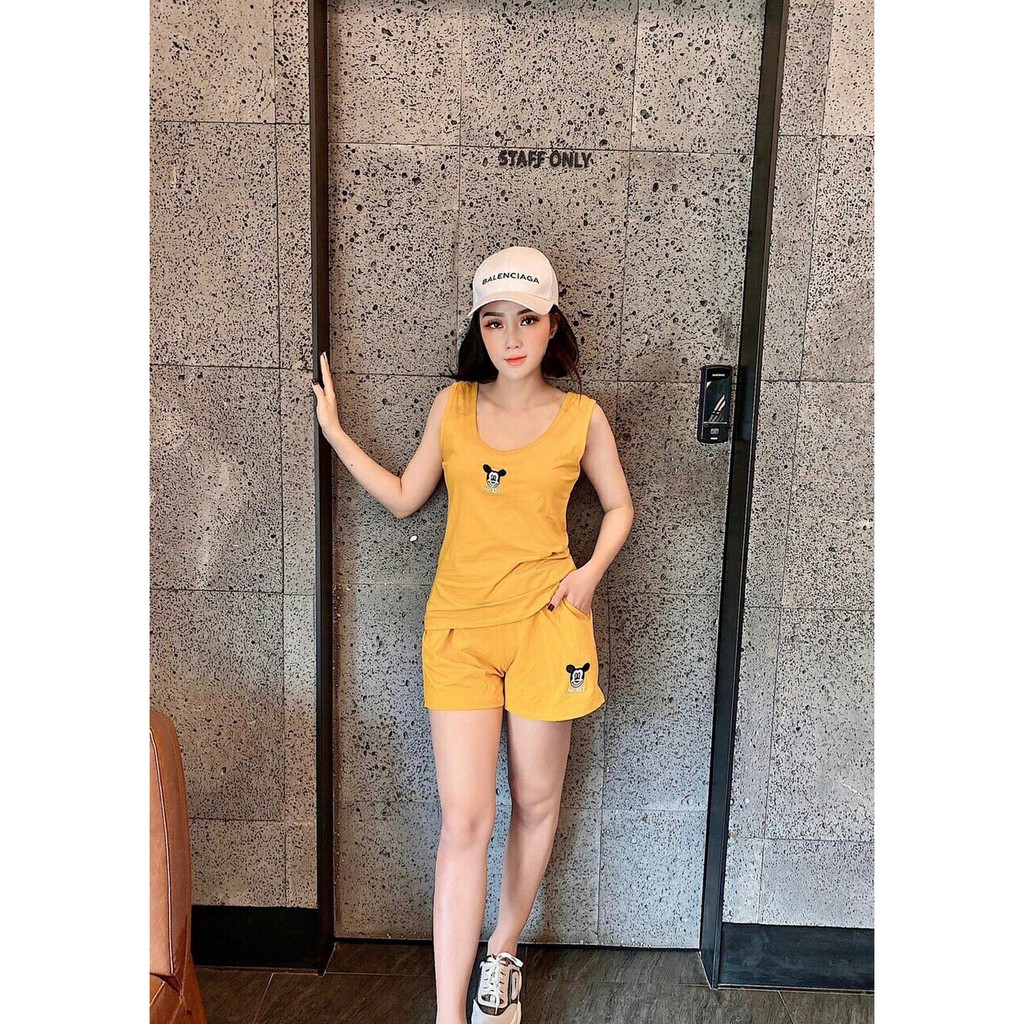 [Mã WA1606 giảm 15% đơn 99k] [QL.CS] BÁN SỈ BỘ SÁT NÁCH NHIỀU MÀU THÊU MICKY NỮ | BigBuy360 - bigbuy360.vn