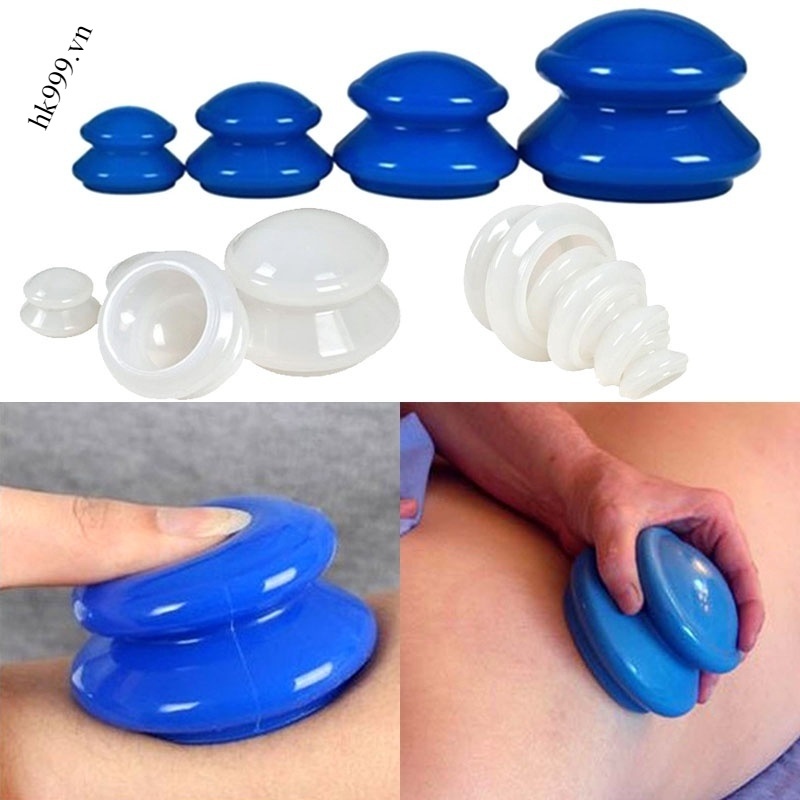 Bộ cốc giác hơi massage silicon dành cho massage theo phong cách Trung Quốc