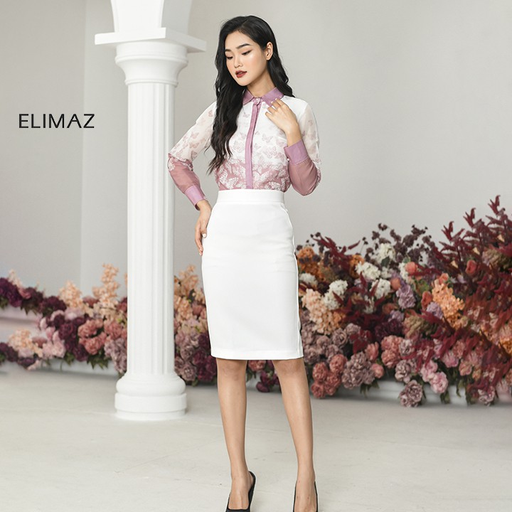 [Thiết kế mới 2021] Áo sơ mi nữ công sở họa tiết hồ điệp mẫu áo kiểu hoa 3D thủ công mã Elimaz EA20.228 | BigBuy360 - bigbuy360.vn
