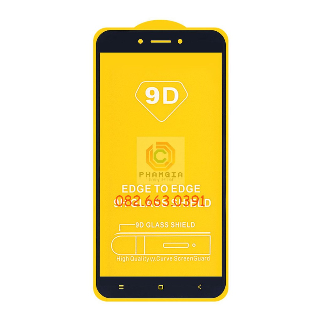 Kính cường lực Xiaomi Redmi Go full màn hình, full keo, siêu chuẩn