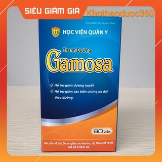 Thanh Đường Gamosa, Thảo Dược Cho Người Bệnh Tiểu Đường sản phẩm của học viện quân y
