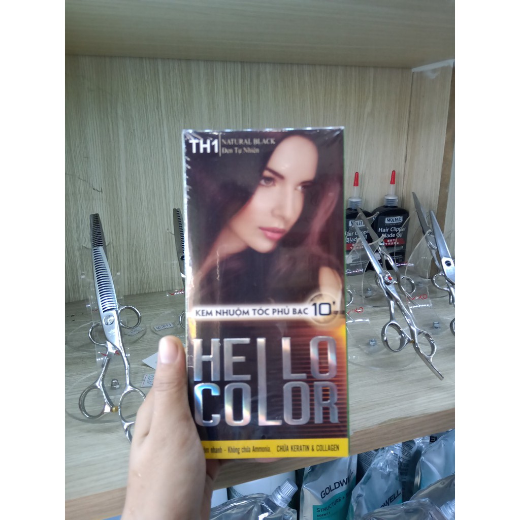 kem nhuộm tóc phủ bạc hello color cao cấp 100ML