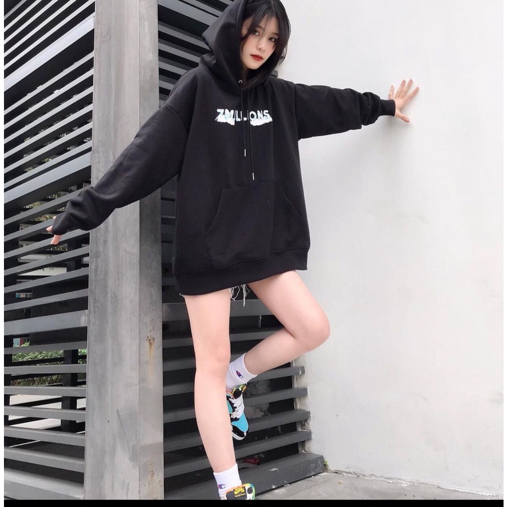 Áo nỉ nam nữ tay bo chun ,có mũ, form rộng unisexÁo hoodie dài tay thể thao ulzzang in hình đám mây  freeship sale