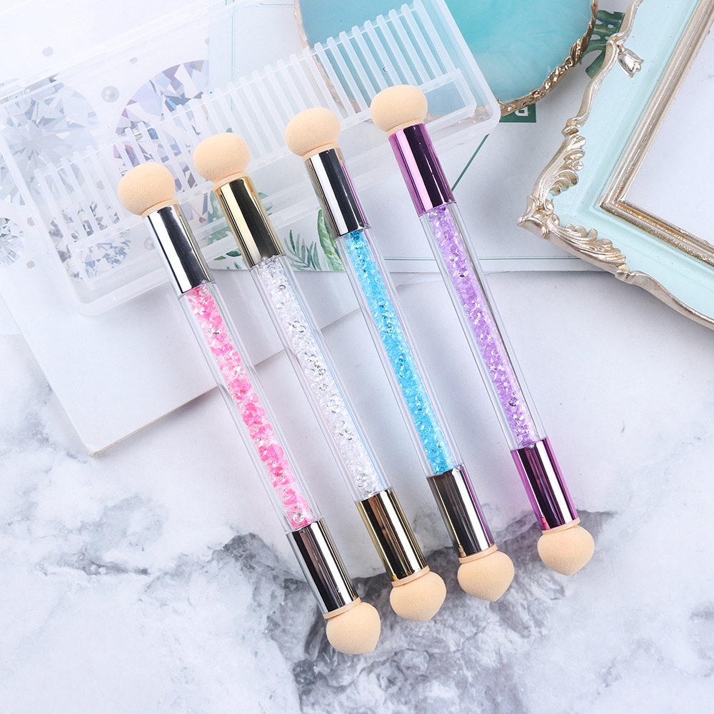 Bút Hai Đầu Mút Xốp Không Lem Màu Sắc Kim Cương Dùng Để Trang Trí Móng Nghệ Thuật