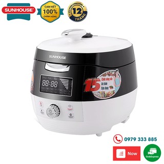 Nồi áp suất điện tử đa năng 5l sunhouse shd1858bw