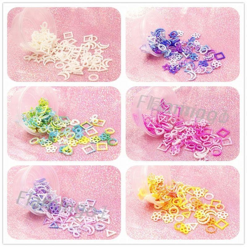 Set 10g Phụ Kiện Trang Trí Nhựa Resin ABS Hình Ngôi Sao/Mặt Trăng/Trái Tim/Nơ Làm Handmade, DIY,Mặt Trang Sức