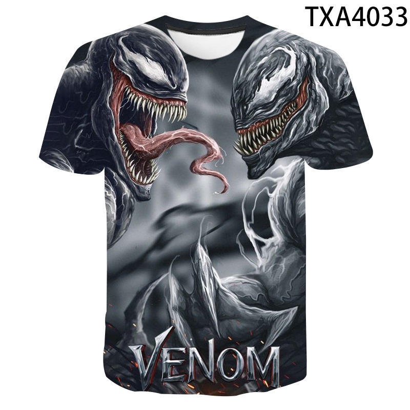 Áo Thun Ngắn Tay In Hình VENOM 3D HD Thời Trang Mùa Hè 2022 Cho Nam Nữ