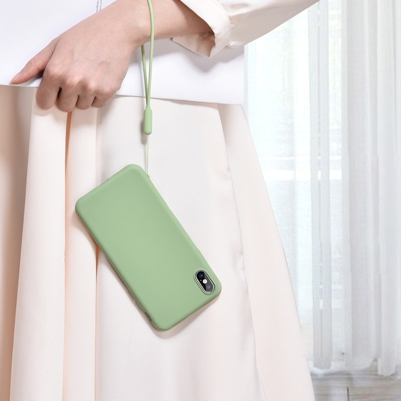 Dây Đeo Điện Thoại / AirPods / Thẻ ID / Chìa Khóa Bằng Silicon Màu Kẹo