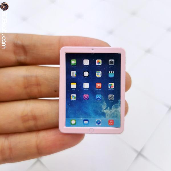 Mini iPad Tablet bằng hợp kim tỉ lệ 1/6 dành cho Doll Action Figure