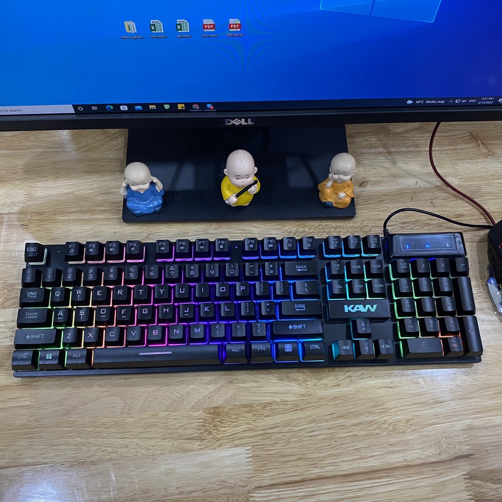 Keyboard - Bộ Bàn Phím Chuyên Game Fuhlen K900 KAW, Có đèn LED giả cơ Loại Xịn Chuyên Dụng Siêu Nhạy Dành cho Game Thủ