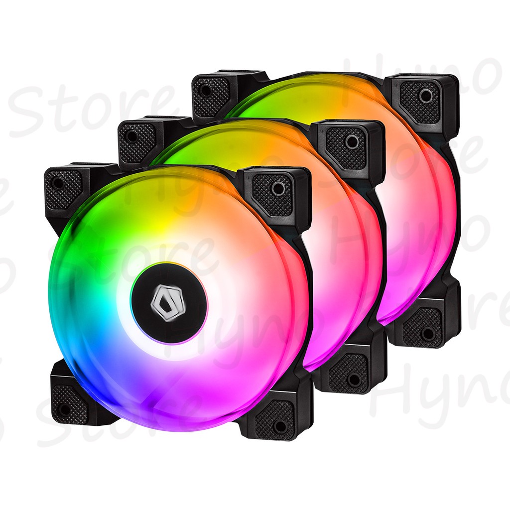 Fan ID Cooling DF12025 ARGB TRIO chuyên thổi rad Tản nhiệt nước custom - Hyno Store