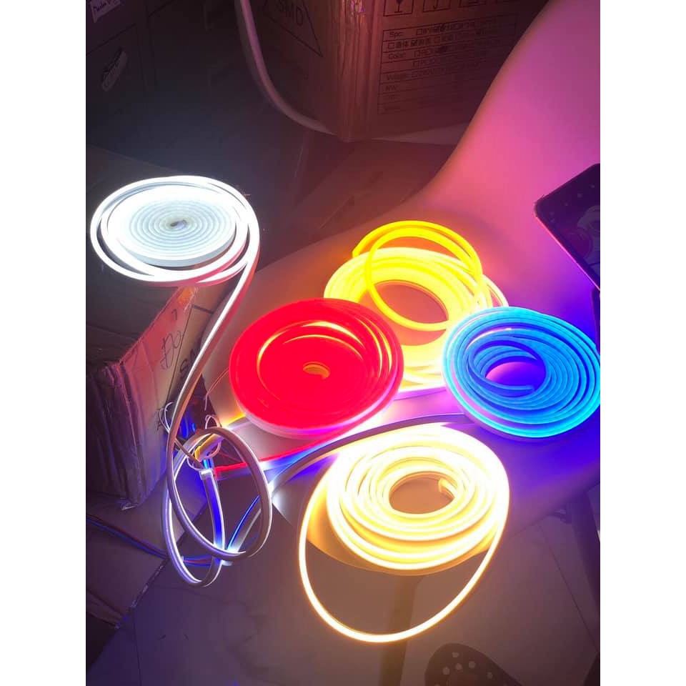 LED Neon Dẻo 12V 5m - Đủ 8 Màu [ Sản phẩm mới]