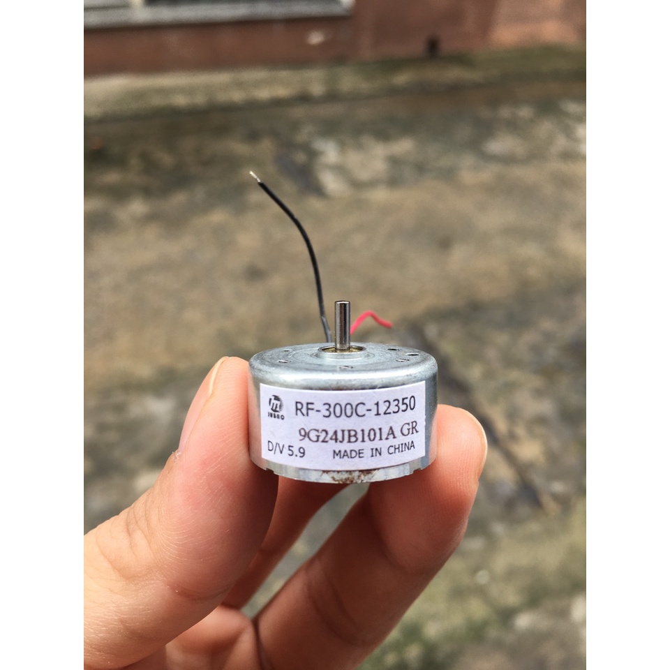 Động cơ mô tơ 300 mini 3V-12V chế đèn quạt gió thả diều trục 2mm