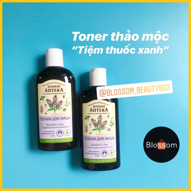 Toner thảo mộc không cồn lành tính &quot;Tiệm thuốc xanh&quot; Green Pharmacy