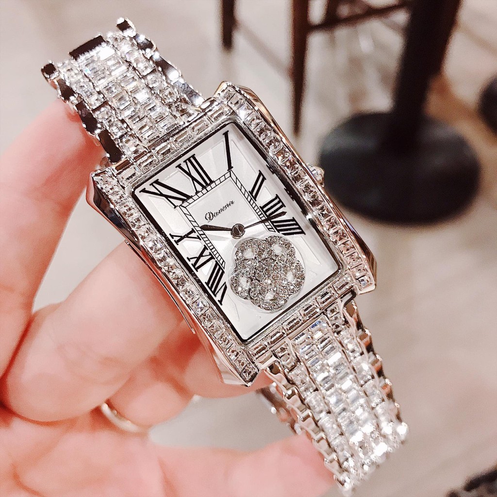 Đồng hồ nữ Davena mặt chữ nhật