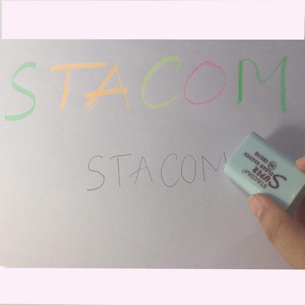 Tẩy bút chì 4B siêu sạch, cục gôm tẩy chì mềm Stacom nhiều màu sắc ER014B tiện lợi cho học sinh
