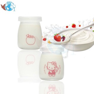 12 hủ làm sữa chua thuỷ tinh nắp nhựa