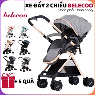 Xe Đẩy Belecoo 2 Chiều 3 Tư Thế - Hàng Chính Hãng Bảo Hành 1 Năm