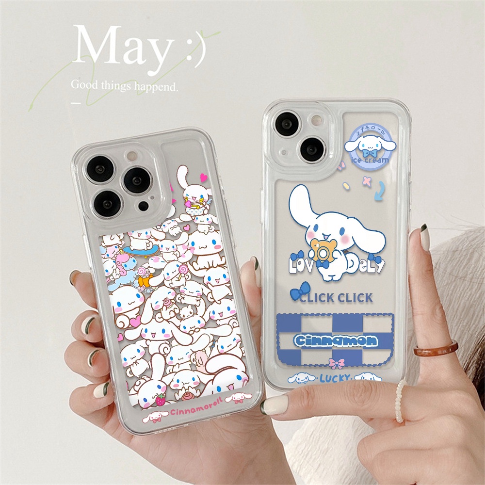 Ốp Điện Thoại Trong Suốt In Hình Cinnamoroll / Không Gian Cho iPhone 13 12 11 X XS Pro Max XR 7 8 Plus