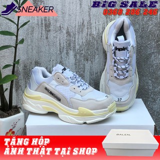 Giày thể thao balen triple màu trắng đủ size