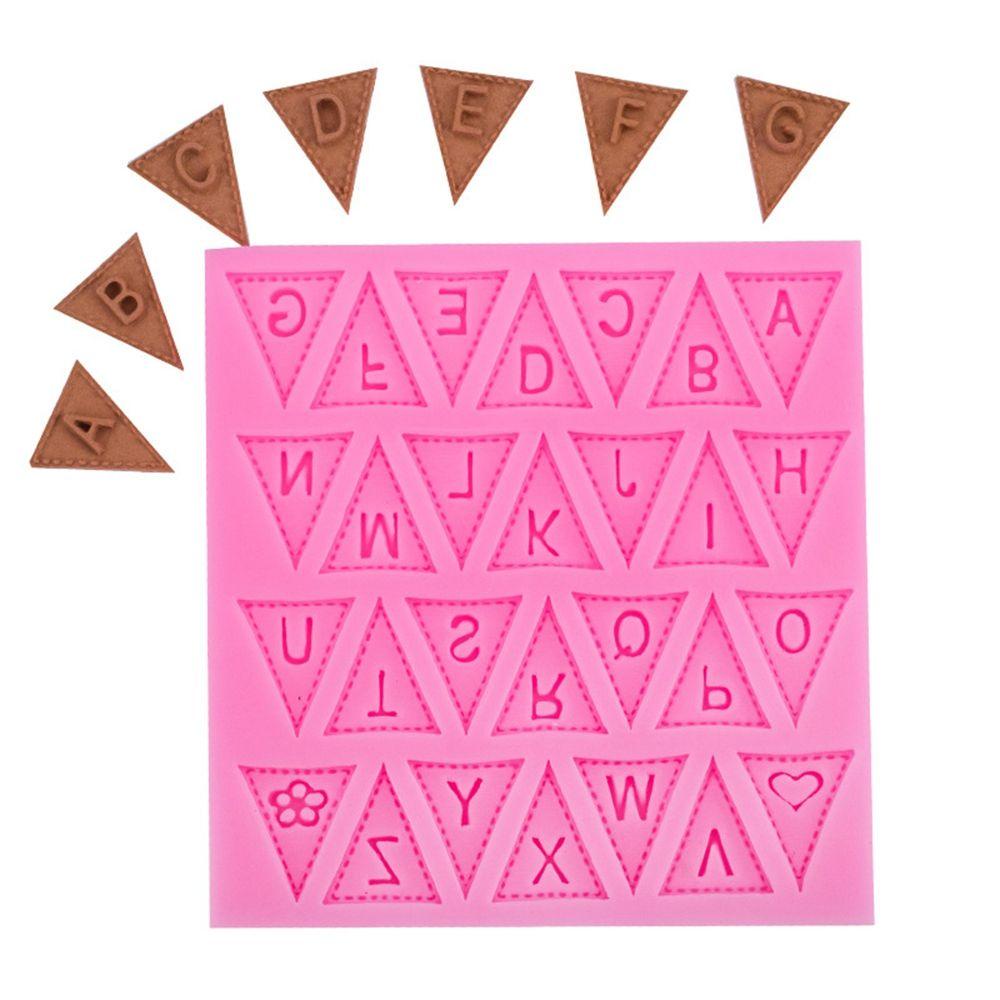 1 Khuôn Silicone Tạo Hình Chữ Cái A-Z DIY Trang Trí Bánh